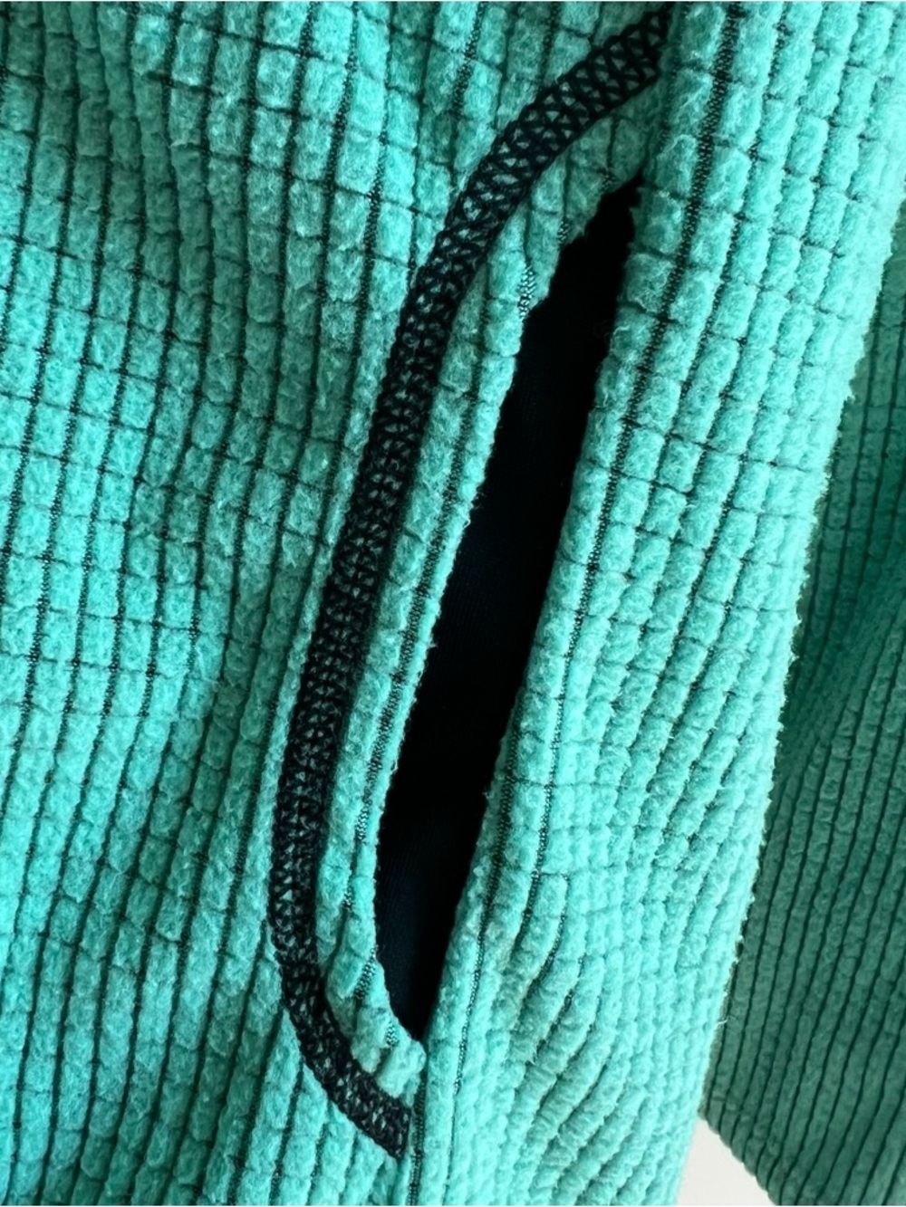 Melanzana Men Small (Women Medium) MicroGrid Fleece Hoodie Lagoon Color - Picture 7 of 12